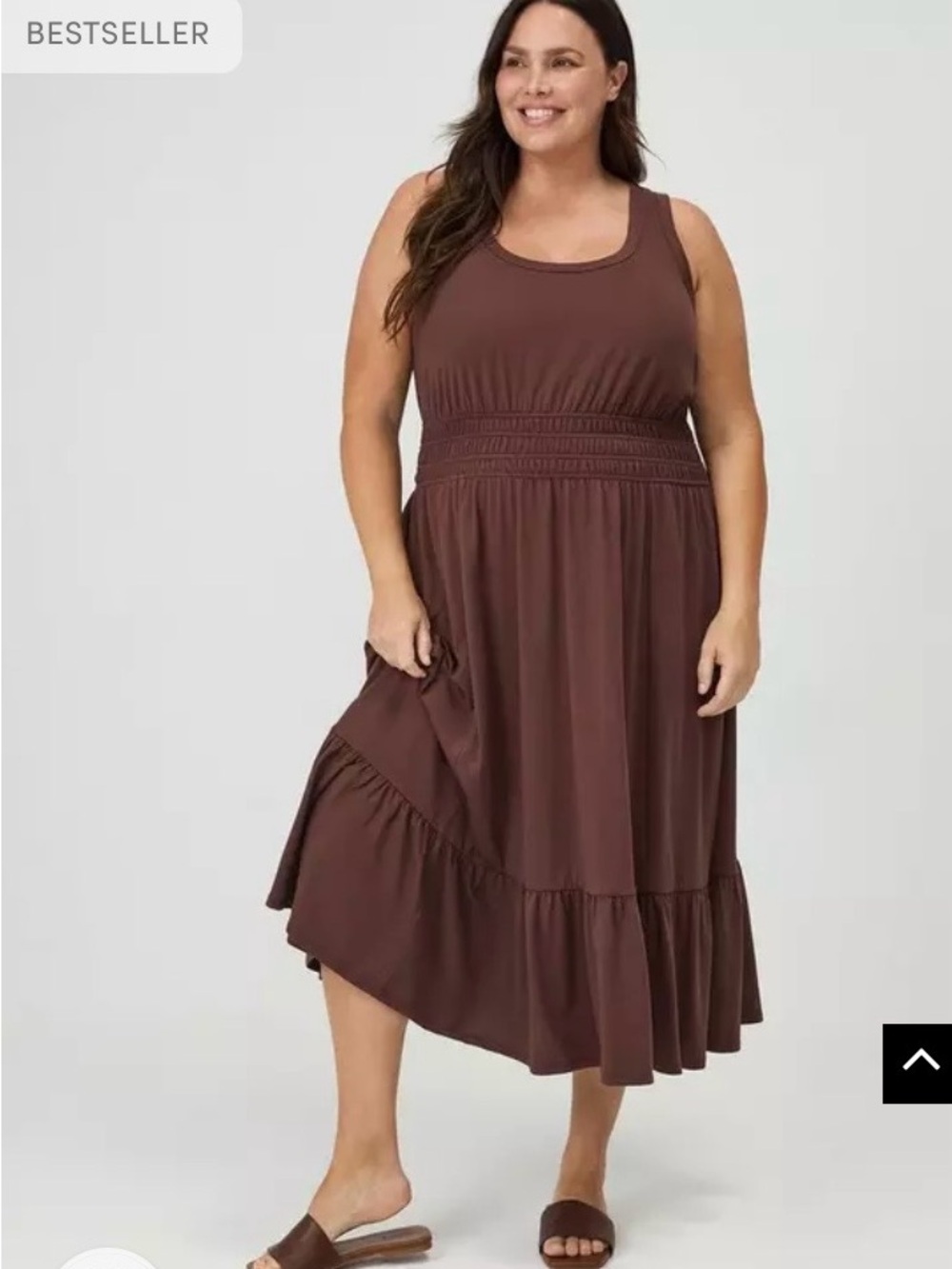 torrid Chocolate Brown Sleeveless Maxi Dress